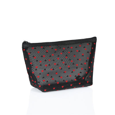 Sac cosmétique Love Mesh Grande capacité et logo personnalisé pour un accès sans effort aux cosmétiques