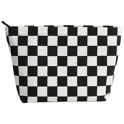 Sac de lavage portable de mode personnalisé en noir et blanc