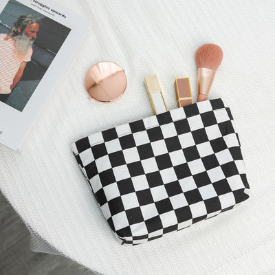 Sac de lavage portable de mode personnalisé en noir et blanc