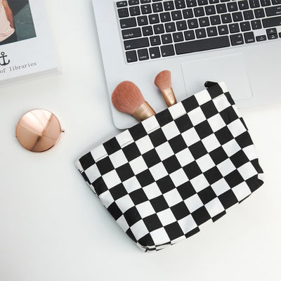 Sac de lavage portable de mode personnalisé en noir et blanc