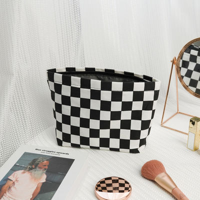 Sac de lavage portable de mode personnalisé en noir et blanc