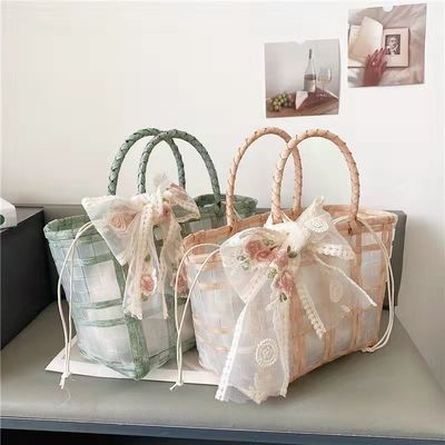 Polyester revêtement PVC tissé Tote Jelly sacs pour les femmes cadeaux et mariages choix idéal