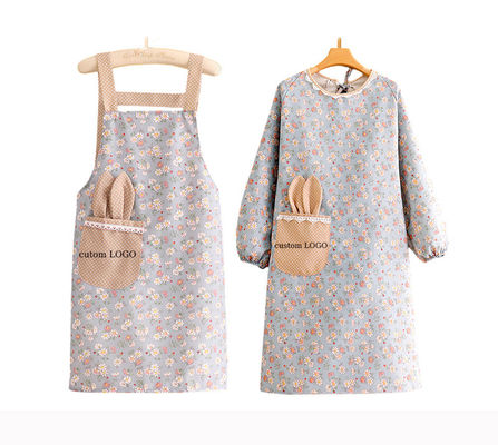 Chefs Uniforme Logo Imprimé sur mesure Femmes coton réglable Polyester Bib Aperitif de cuisine