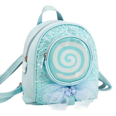 La vie quotidienne de l'école Coloriage de dessins animés pour bébés Sacs scolaires avec des lumières LED à paillettes de design
