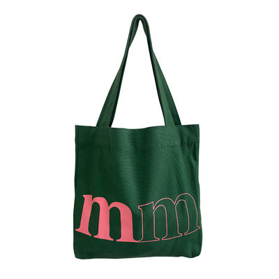 Logo personnalisé Sac à lettres en toile pour printemps et été Sac à épaule vert