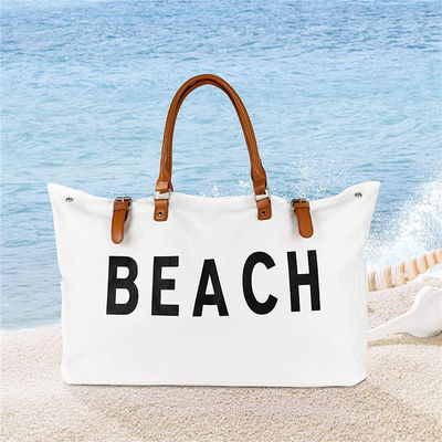 Sac à main en toile personnalisé 2023 Design Gros sac de plage pour femmes imperméable à l'eau et à sable