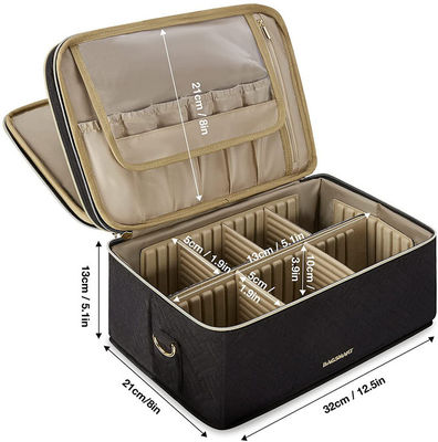 Sacs à la mode à l'eau double couche pour soins de la peau, maquillage, pinceau et séparateur