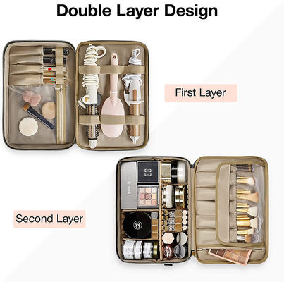 Sacs à la mode à l'eau double couche pour soins de la peau, maquillage, pinceau et séparateur