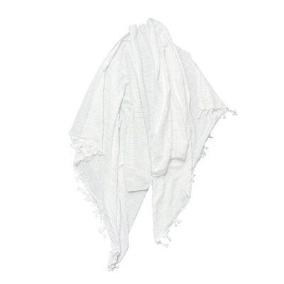 Polyester musulman de couleur blanche serviette Ihram pour hommes pour le Hajj/Ehram et autres Type de motif
