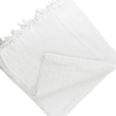 Polyester musulman de couleur blanche serviette Ihram pour hommes pour le Hajj/Ehram et autres Type de motif