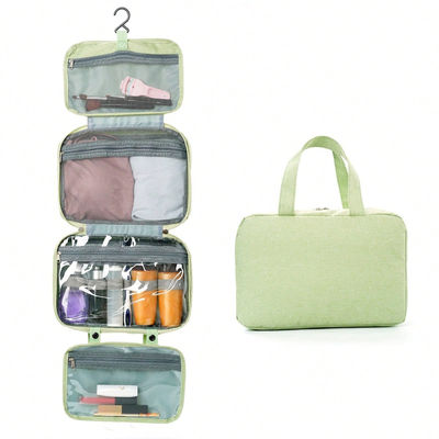 Sac de toilettes de voyage imperméable à l'eau polyester portable pour des options de couleurs personnalisées
