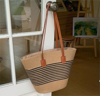 Mexicain à la mode français panier de paille sacs de plage tissés 2024 sac à main pour femmes