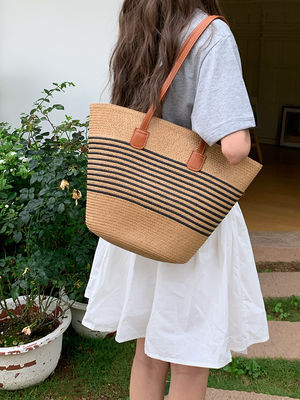 Mexicain à la mode français panier de paille sacs de plage tissés 2024 sac à main pour femmes