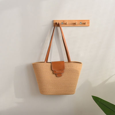 Acceptable OEM/ODM Couleur personnalisée Sac de plage de paille pour femmes pour les voyages d'été