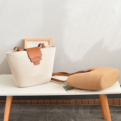 Acceptable OEM/ODM Couleur personnalisée Sac de plage de paille pour femmes pour les voyages d'été