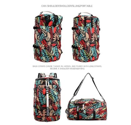 Sac à dos féminin à motifs floraux sac de sport sac de fitness pour les activités de plein air et les voyages