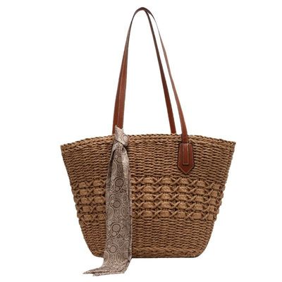 2024 mode sac de plage de paille pour femmes sac à main personnalisé avec matériau de paille