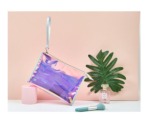 Le sac cosmétique de voyage à fermeture à glissière à la mode avec logo personnalisé