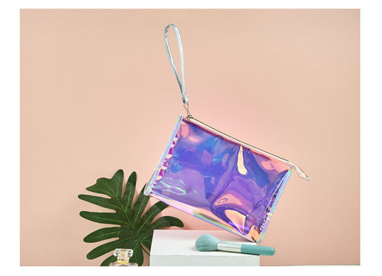 Le sac cosmétique de voyage à fermeture à glissière à la mode avec logo personnalisé