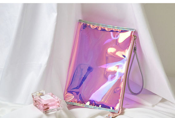 Le sac cosmétique de voyage à fermeture à glissière à la mode avec logo personnalisé