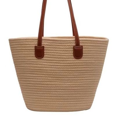 Sac à paille en tissu naturel fait à la main La combinaison parfaite de style et de fonction
