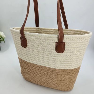 Sac à paille en tissu naturel fait à la main La combinaison parfaite de style et de fonction