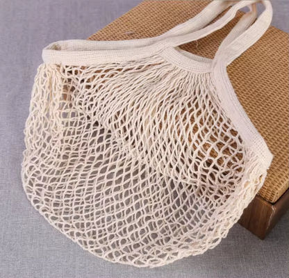 Sacs à rouleaux en maille de coton réutilisable pour fruits et légumes