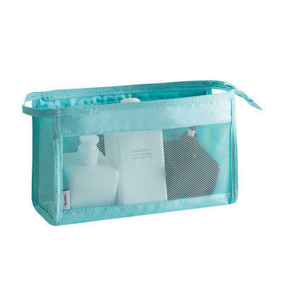 Sac cosmétique en treillis Sac de maquillage en blanc