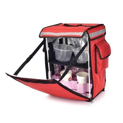 Sac à dos chauffé à plusieurs couches avec porte-gobelets pour emballage de boissons thermiques