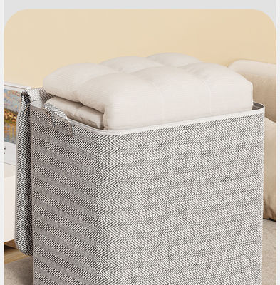 Large capacité de tissu pliable vêtements jouets panier de rangement en 80l pour la couleur personnalisée