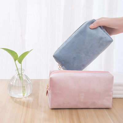 Sac en velours à boucle douce pour maquillage personnalisé et cadeaux personnalisés de demoiselles d'honneur