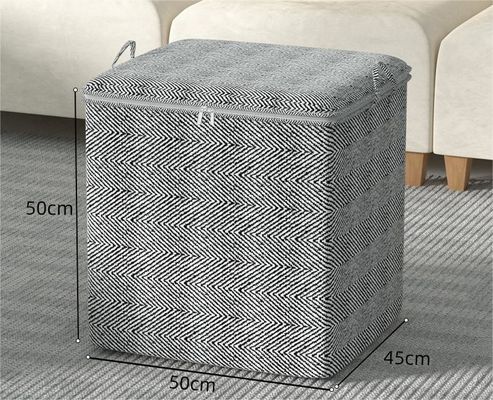 Large capacité de tissu pliable vêtements jouets panier de rangement en 80l pour la couleur personnalisée