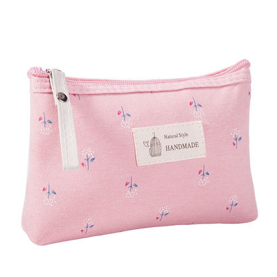 Sac cosmétique portable personnalisable pour femmes à motif solide