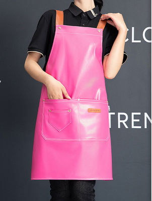 Logo personnalisé cuir imperméable à l'eau tablier de cuisinier pour café restaurants travail cuisine type d'article