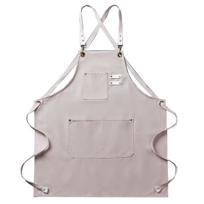 Uniforme de type personnel de service personnalisé toile Chef coton Unisexe tablier pour le travail de bar de cuisine