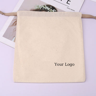 Sacs de rangement en coton écologique pour maillots de bain à corde à tirer et vêtements de bain avec revêtement étanche
