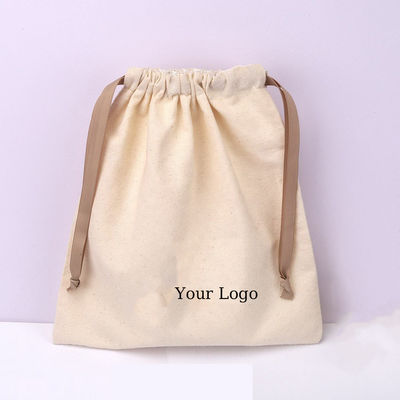 Sacs de rangement en coton écologique pour maillots de bain à corde à tirer et vêtements de bain avec revêtement étanche