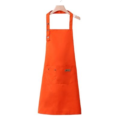 Avant-tête de coton de toile neutre avec logo personnalisé avant-tête de cuisine imperméable
