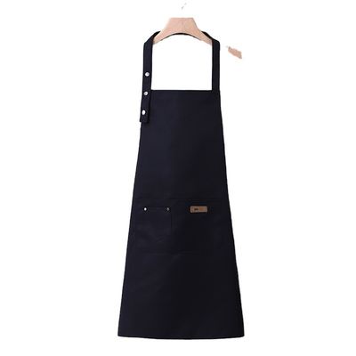 Avant-tête de coton de toile neutre avec logo personnalisé avant-tête de cuisine imperméable