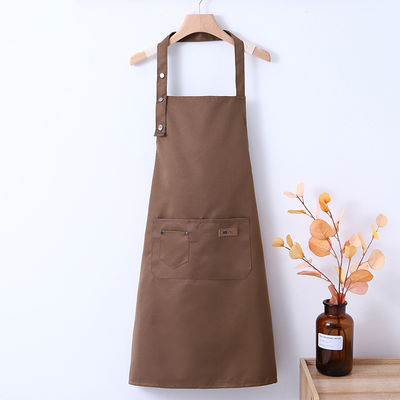 Avant-tête de coton de toile neutre avec logo personnalisé avant-tête de cuisine imperméable