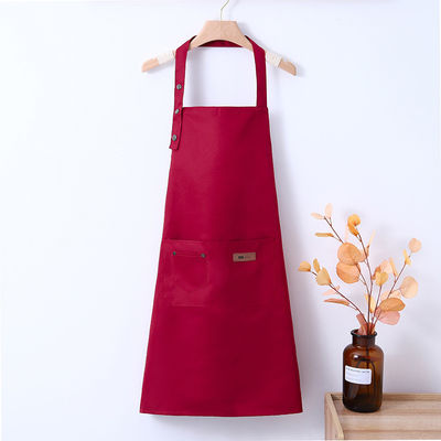 Avant-tête de coton de toile neutre avec logo personnalisé avant-tête de cuisine imperméable