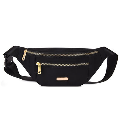 Logo personnalisé Sac à taille fermeture fermeture fermeture à glissière portable sac à dos pour la course