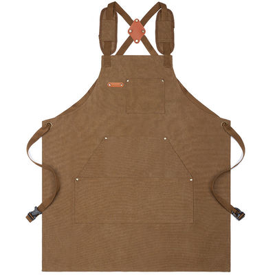 Gardienne Uniforme Chef imperméable tablier pour café Restaurants Cuisine en toile de coton