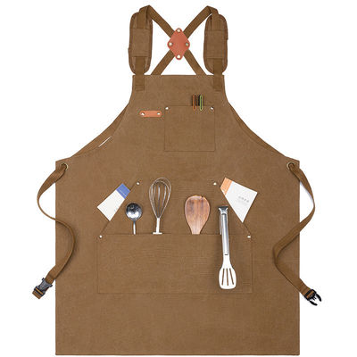 Gardienne Uniforme Chef imperméable tablier pour café Restaurants Cuisine en toile de coton