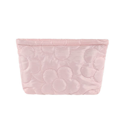 Sac de rangement pour maquillage imperméable à l'eau Sac cosmétique en nylon tapissé pour toilettes de voyage