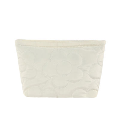 Sac de rangement pour maquillage imperméable à l'eau Sac cosmétique en nylon tapissé pour toilettes de voyage
