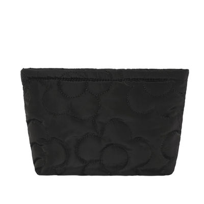 Sac de rangement pour maquillage imperméable à l'eau Sac cosmétique en nylon tapissé pour toilettes de voyage