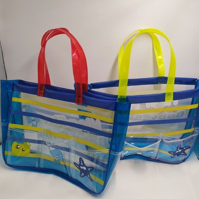 2024 Sacs de plage en PVC transparents et clairs pour les produits essentiels de la vie quotidienne