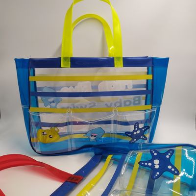 2024 Sacs de plage en PVC transparents et clairs pour les produits essentiels de la vie quotidienne