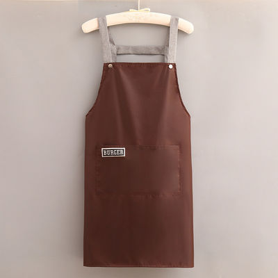 Logo personnalisé Polyester coton-chef tablier de cuisine pour la vie quotidienne dans les cafés Restaurants Cuisine
